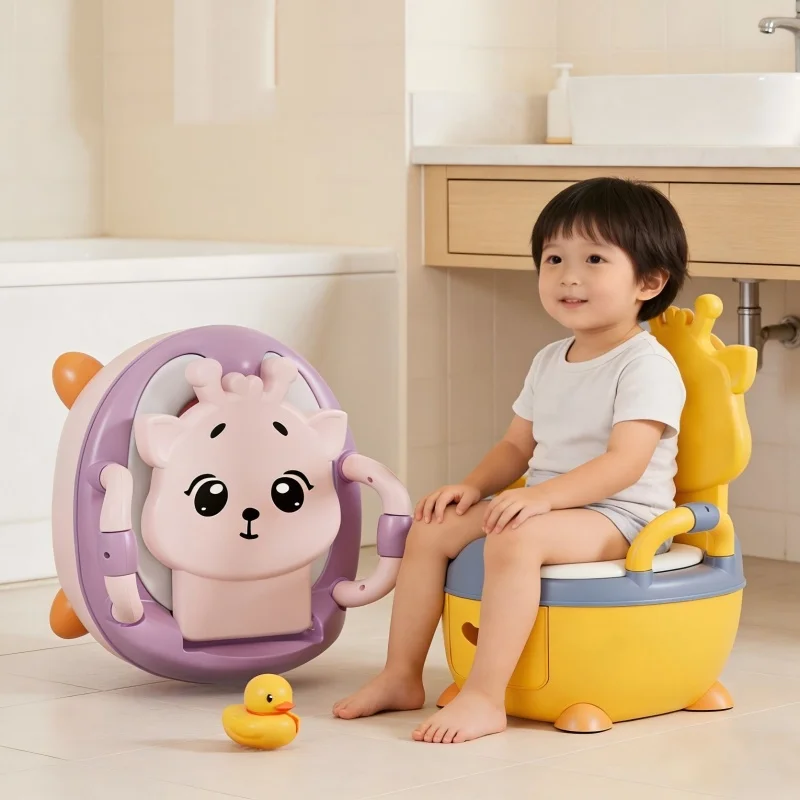 

Детские унитазы-горшки для мальчиков и девочек с сиденьями, емкостями для сбора мочи и унитазами для приучения к туалету.