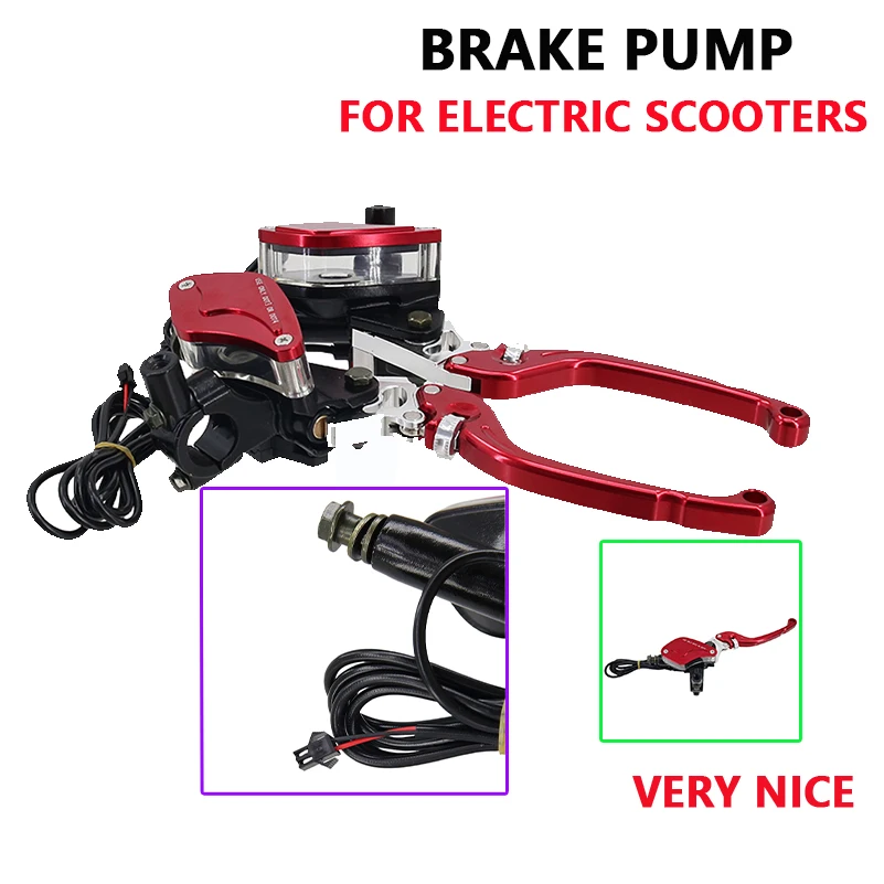 

Suitable for electric scooters Big red handbrake pump Left and right installation
