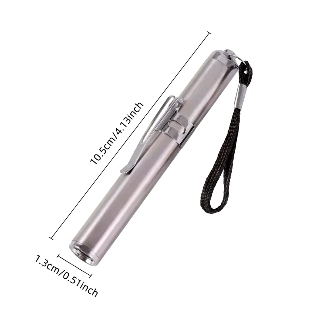 Handheld White LED Egg Candler, Multi-use Flashlight for Incubation, Jewelry, Pet & Emergency, AAA Batteries Included