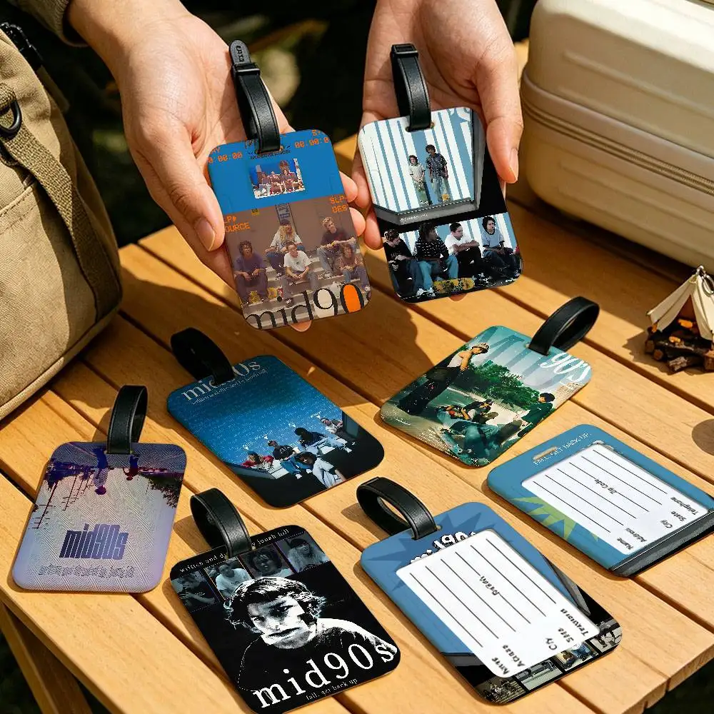 Mid90s TV Movie Anti lost Travel Luggage Tag PVC ID Information Card Holder Baggage Name Label For Outdoor Trip