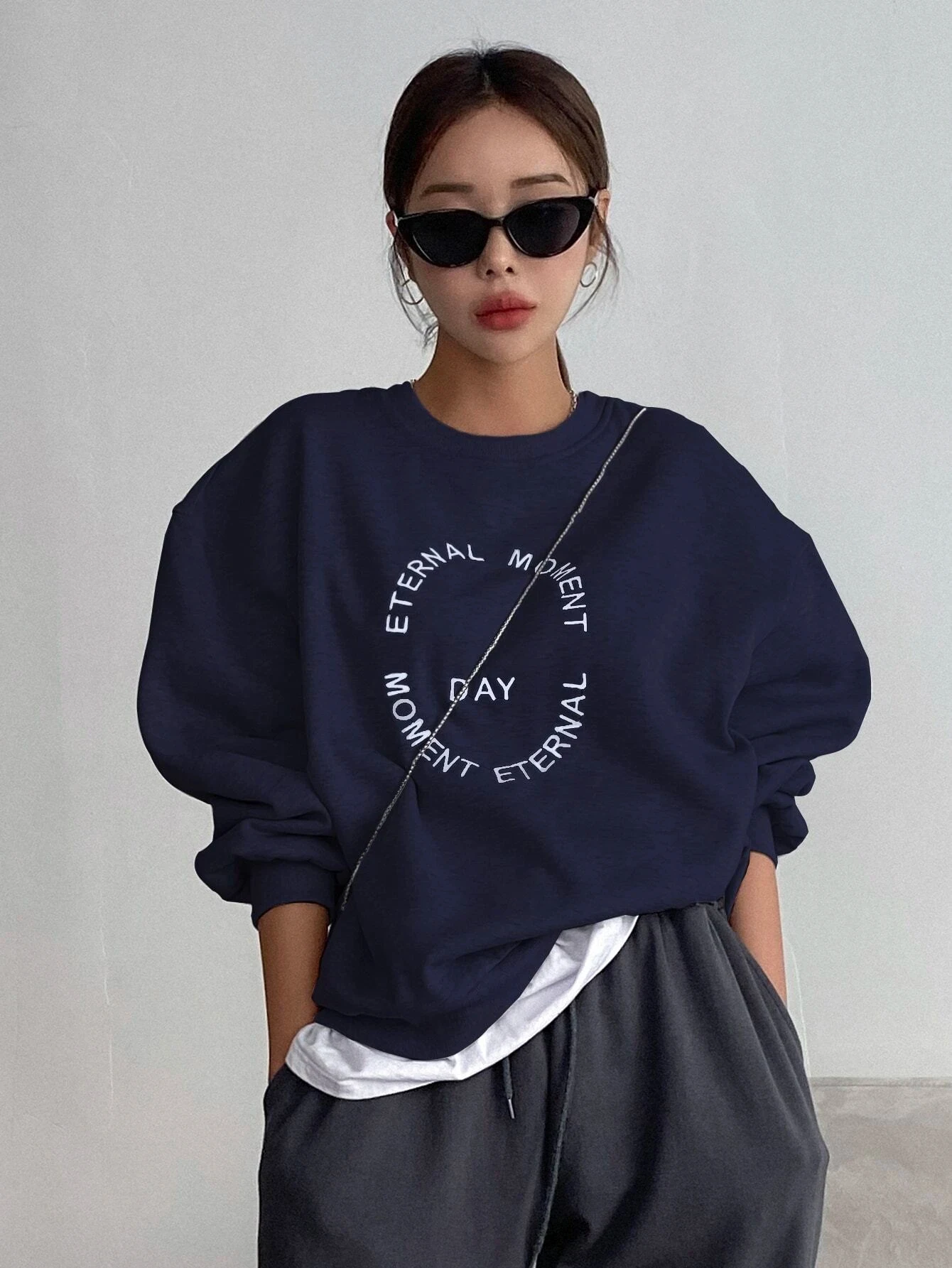 Funny Letter Printing Women Hoodies Harajuku Crewneck Hoodie Fashion Casual Oversize Hoody Autumn Comfortable Tracksuit Female