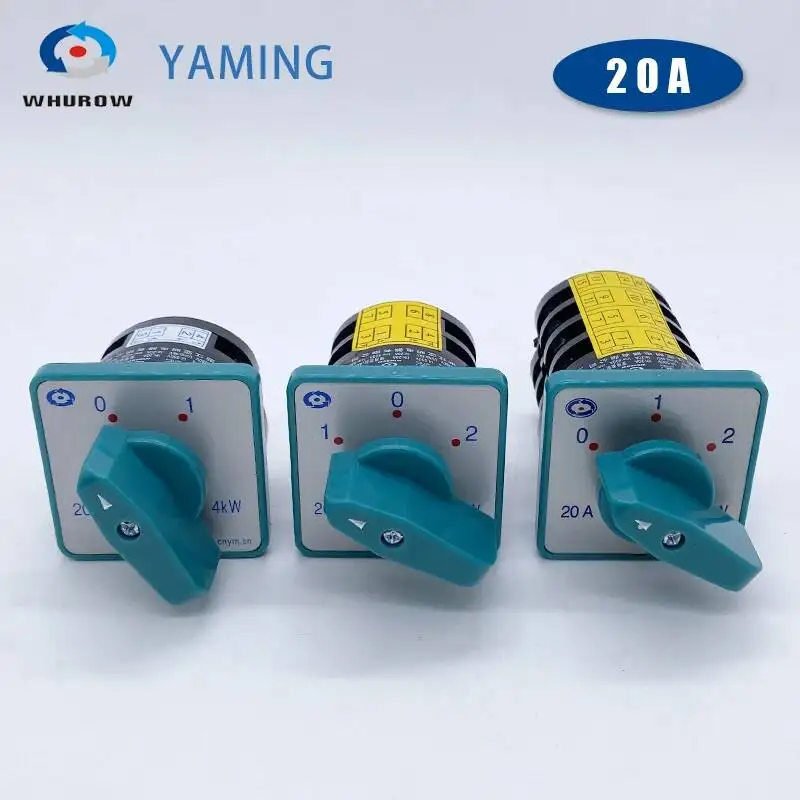 20A Forward And Reverse Transfer Rotary Cam Switch HZ5-20/4 L01 M04 M07 Combination Changeover Silver Contact