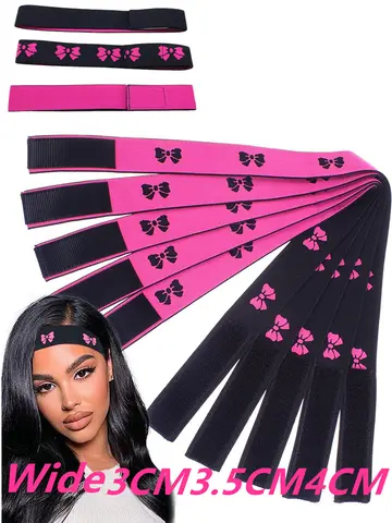 1pcs Elastic Band for Wig Edges Wrap Wig Band Lace Melting Band to Lay Edges Baby Hair Edge Adjustable Wig Melt Bands