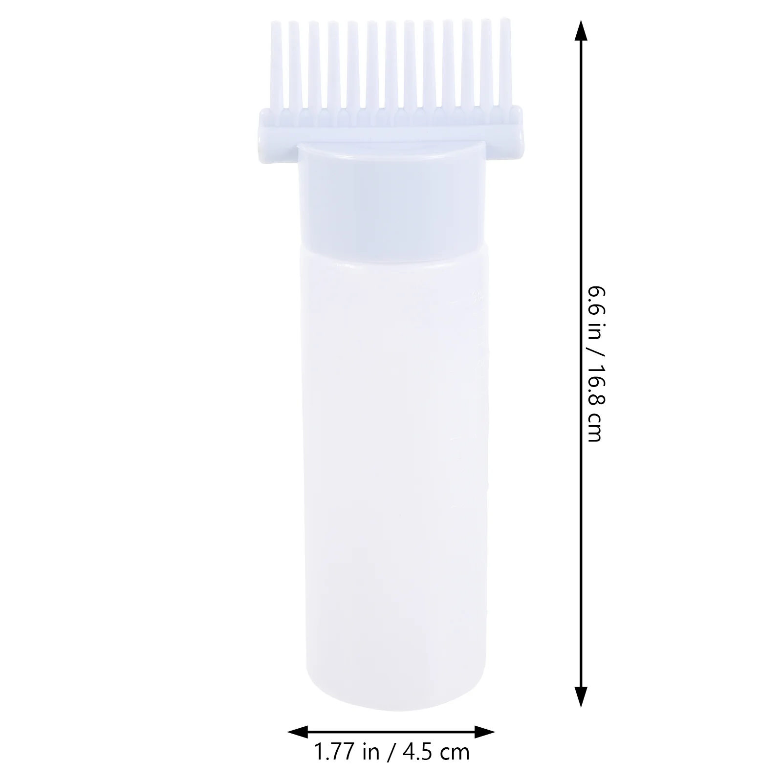 อุปกรณ์ทาสีผมแบบขวดพร้อมหวี 2 ชิ้น สำหรับย้อมผม วัสดุ PP น้ำหนักเบา ใช้ในบ้านหรือร้านเสริมสวย สำหรับทาออยล์บำรุงหนังศีรษะ ทนทานต่อการใช้งาน