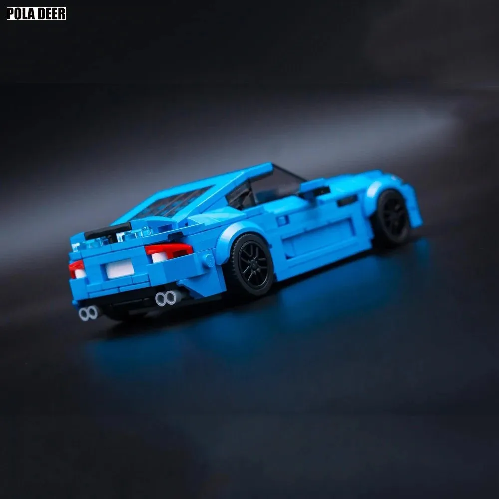 Poladeer MOC 391PCS XKR-S Auto da corsa Design creativo Assemblaggio personalizzato Puzzle Modello Building Blocks Ragazzo Giocattoli Vacanza Regalo di compleanno