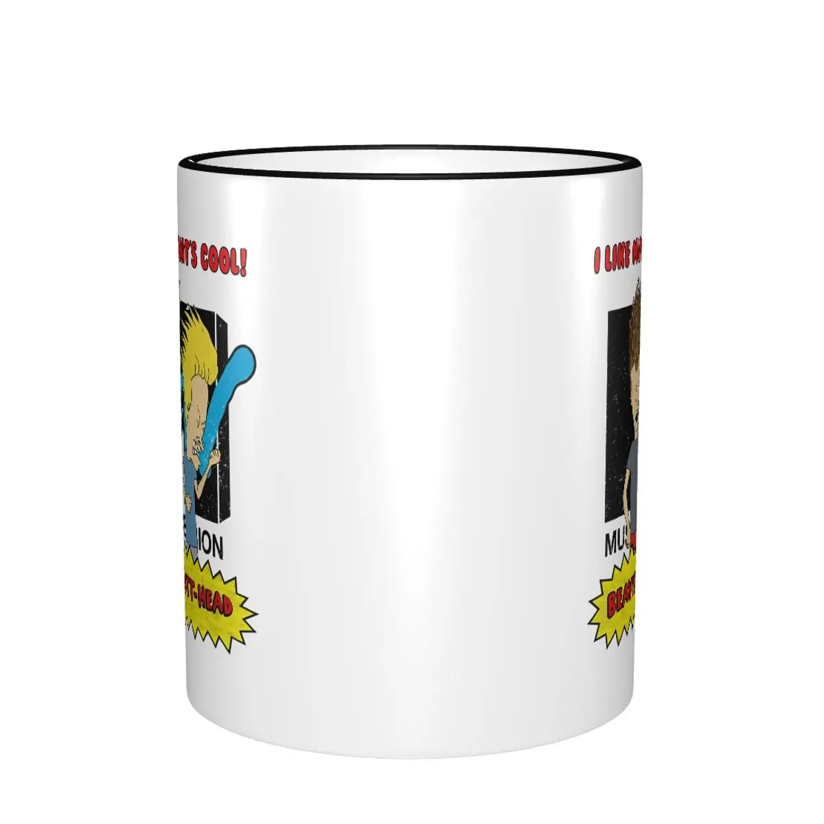 New Arrival Beavis And Butthead I Like Music Merch Mug Cute Coffee Cup