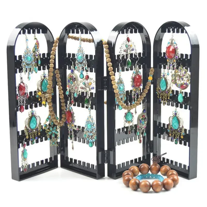 

Jewelry Display Jewelry Organizer Earring Organizer Acrylic Jewelry Holder Makeup Ear Stud Display Jewelry Organizer Black Color