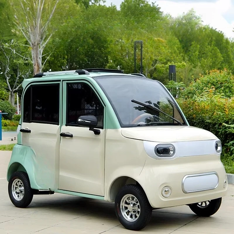 

New household electric four-wheel scooter, battery car, small women's fully sealed hand steering wheel