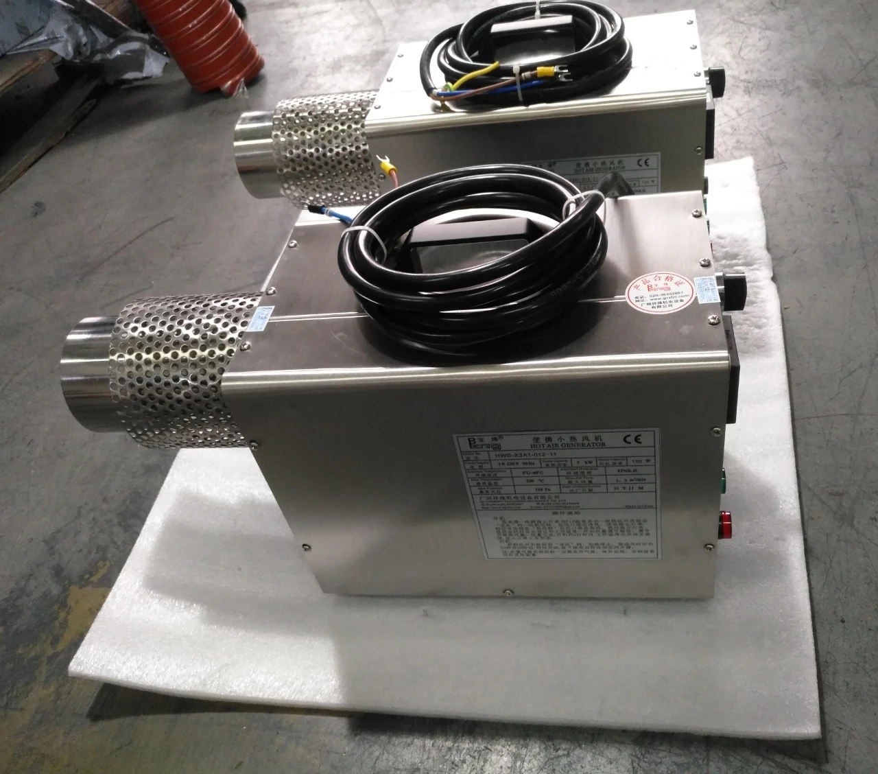 

China Manufacturer Supply 3KW 220V 380V Electric Industrial Low Price Small Portable Single Phase Hot Air Heater Blower