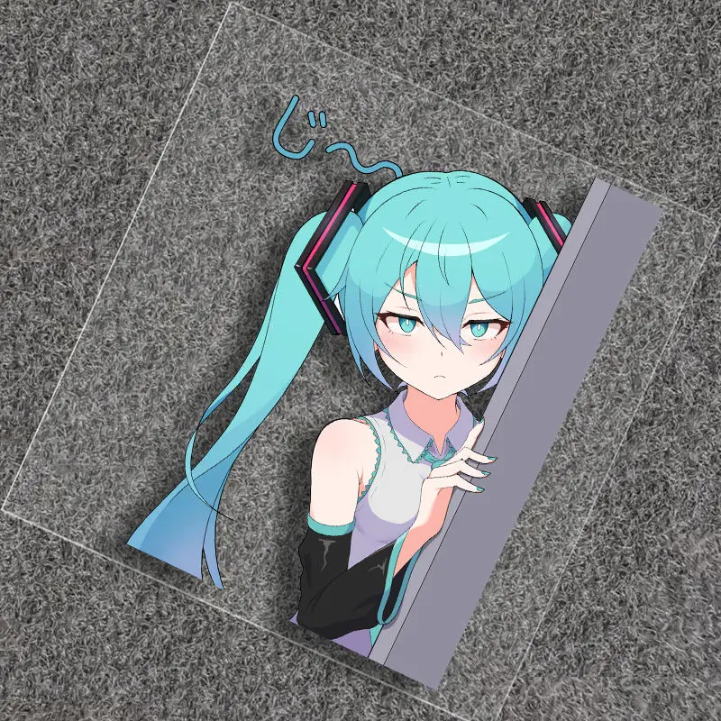 Hatsune Miku Anime Cartoon Car Sticker Car Electric Vehicle Motorcycle Personalized Creative Decoration Waterproof Sticker