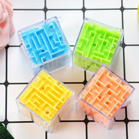 1Pcs 3D Maze Magic Cube Toys Six-sided Brain Developing Educational Toy Labyrinth Ball Toys Magical Maze Ball Game Parchis 14+y