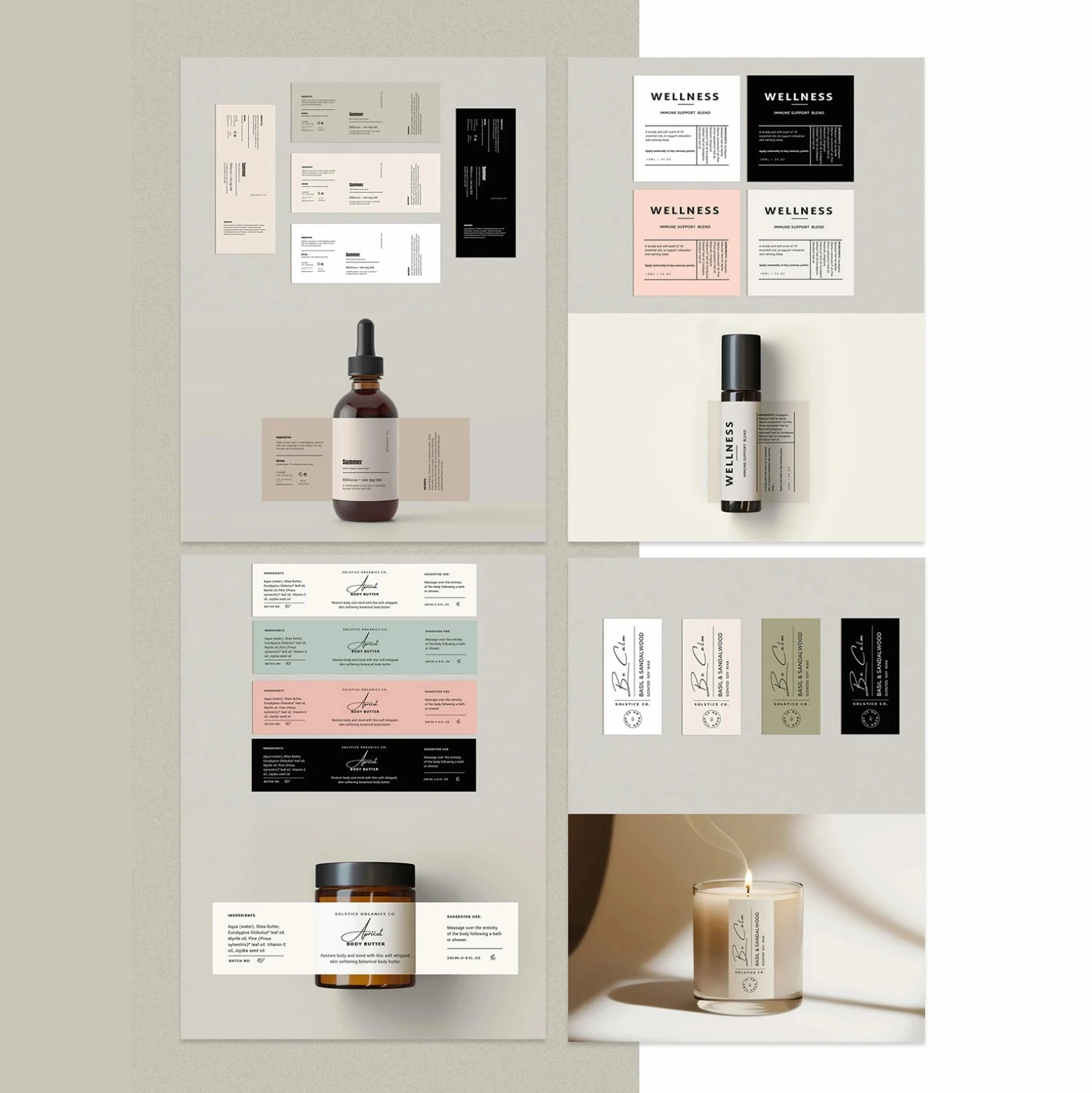 Custom Essential Oil Bottle Sticker Personalized Waterproof Cream Label Product Logo Print Adhesive Cosmetics Lipstick Candle