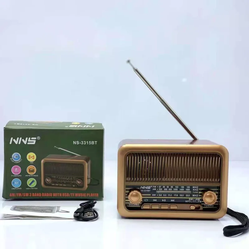 

NNS retro bluetooth speaker wireless small audio antenna radio creative gift computer mobile phone home speaker
