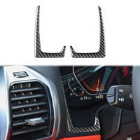 For BMW 8 Series G14 G15 19-23 Real Carbon Fiber on the side of instrument panel Frame Sticker  Accessories