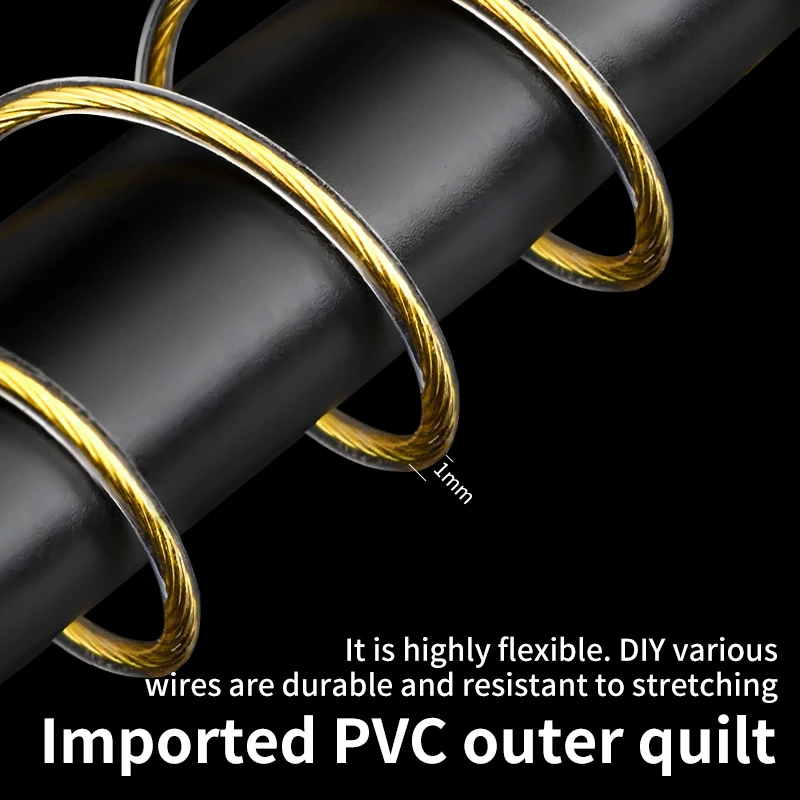 Xangsane XS-T1052Pure silver gold-plated DIY audio cable,headphone signal cable Inner wire of the pure silver machine loose wire