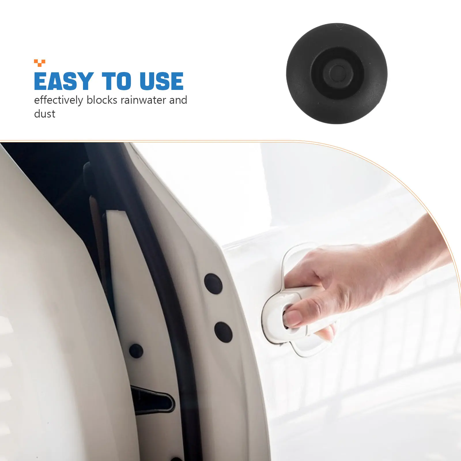 12Pcs Rubber Sealing Plug Automotive Grade Waterproof Dustproof Round Bungs for Car Door Holes Chassis Openings Accessories