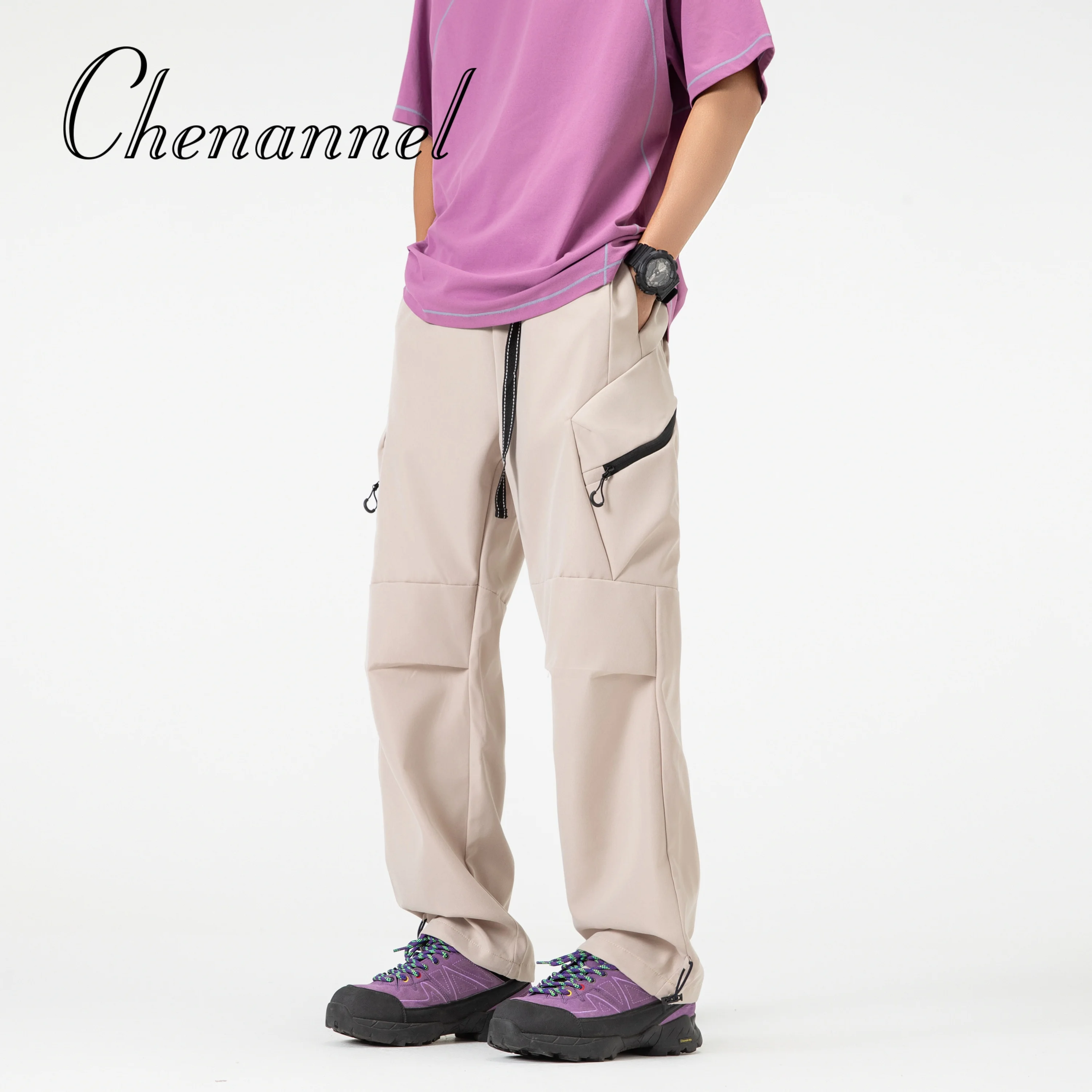 

Paratroopers Pants Workers Tide Men's Summer Summer Skin American Tide Straight Casual Cold Sports Sports Big Pocket Big Pocket