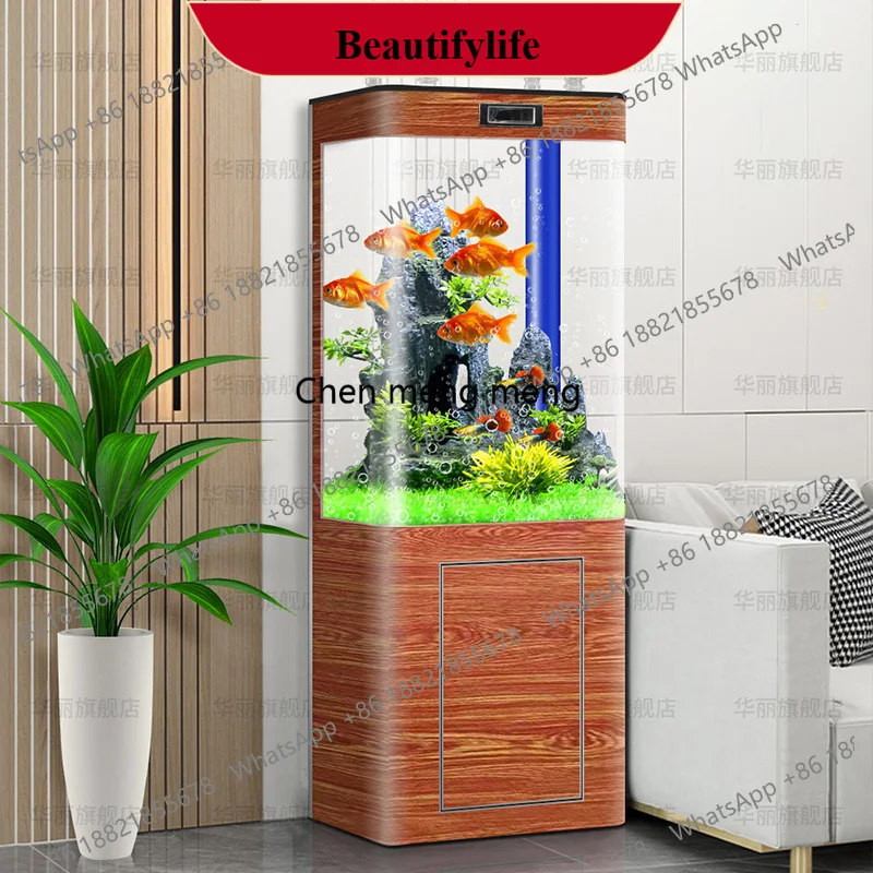 

C178 Fish Farm Sink Floor Aquarium Simplicity Indoors Hotel Ecology Aquarium Modern Luxury Living Room Furniture