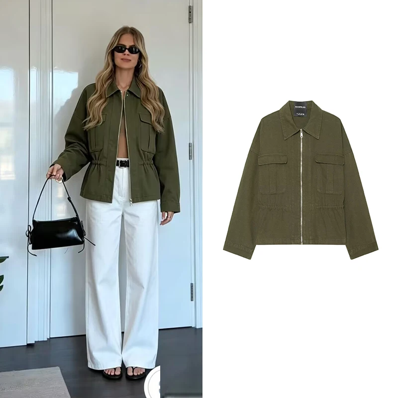 Autumn Jackets Women's 2026 New Fashion Loose Warm Women's Jackets Blouse Chic Autumn Street Holiday Youth Outerwear Coats