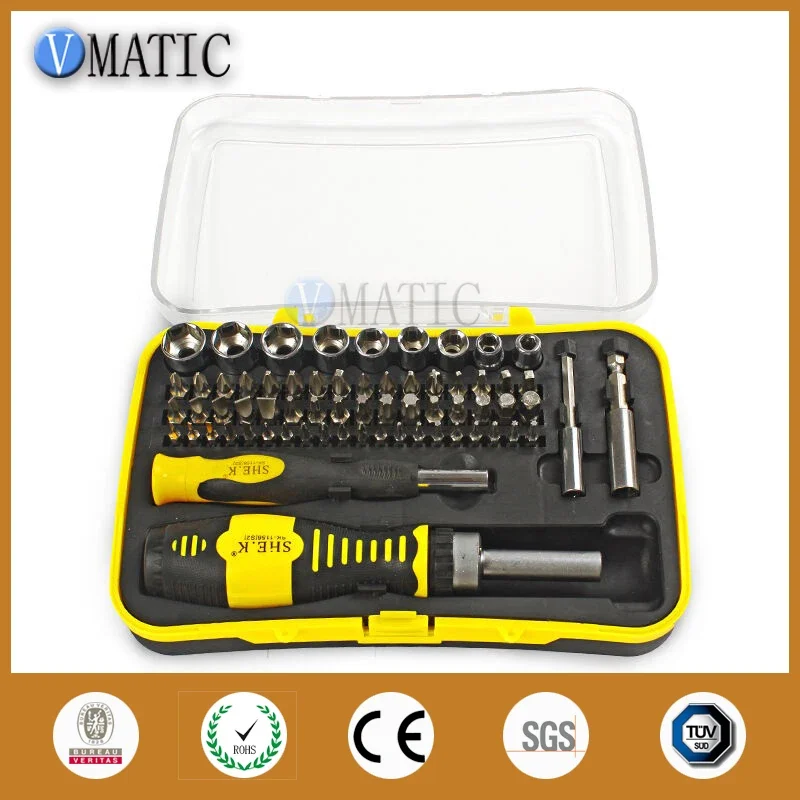 Free Shipping 65 In 1 Screwdriver Set Crv Material Socket With Magnetic Screwdriver Ratchet Screwdriver Combination Repair Tools