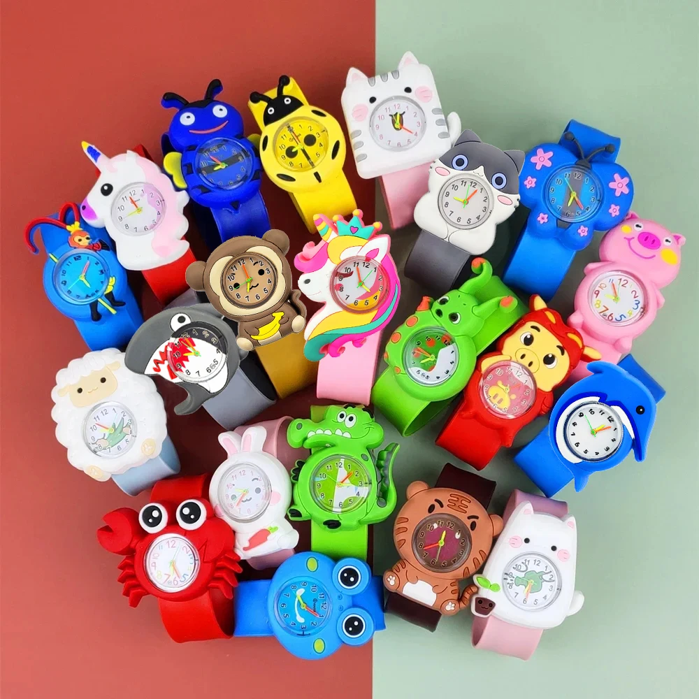 High Quality Cartoon Kids Slap Wrist Watches Children Kindergarten Prizes Gifts Boys Girls Watch Baby Toys Bracelet