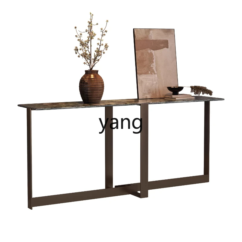 

LH marble entrance table, facing the door, entrance minimalist against the wall, living room TV cabinet