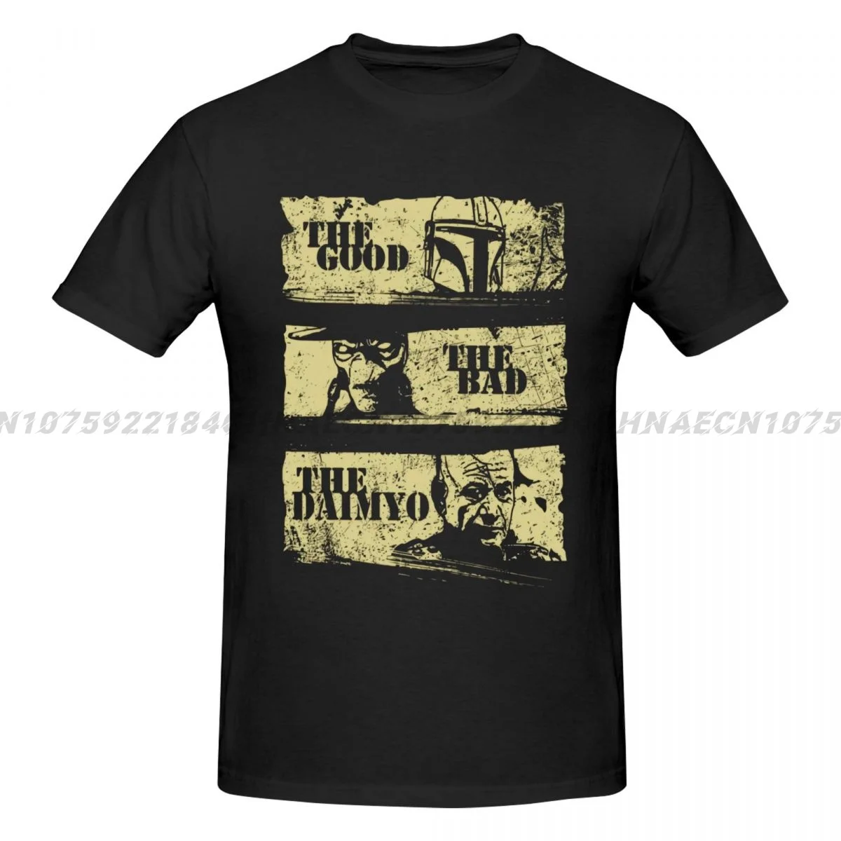 Book Of Bobas Fett The Good The Bad And The Daimyo Printed T-Shirt Funny Mens Short Sleeve Loose Oversized Tees