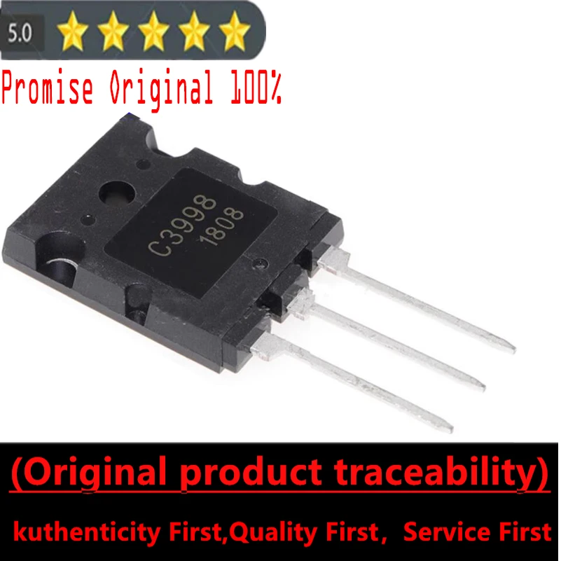 

Promise 100% original packaging 2SC3998 C3998 TO-3PL Ultrasonic Dedicated High-Power Transistor 25A 1500V