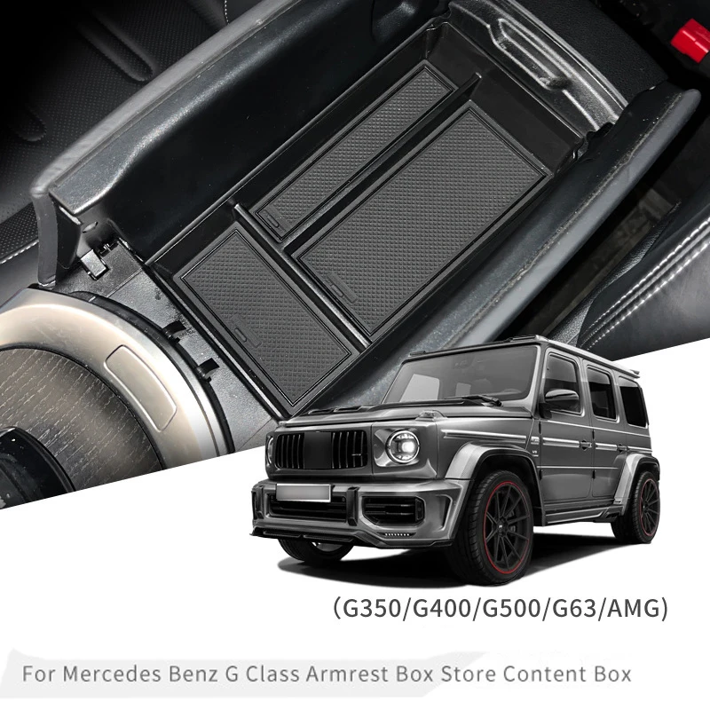 

For Mercedes Benz AMG G500 G350 G400 G63 2019-2024 Storage Box Armrest Box Gas Car Room Interior Decoration Auto Accessories