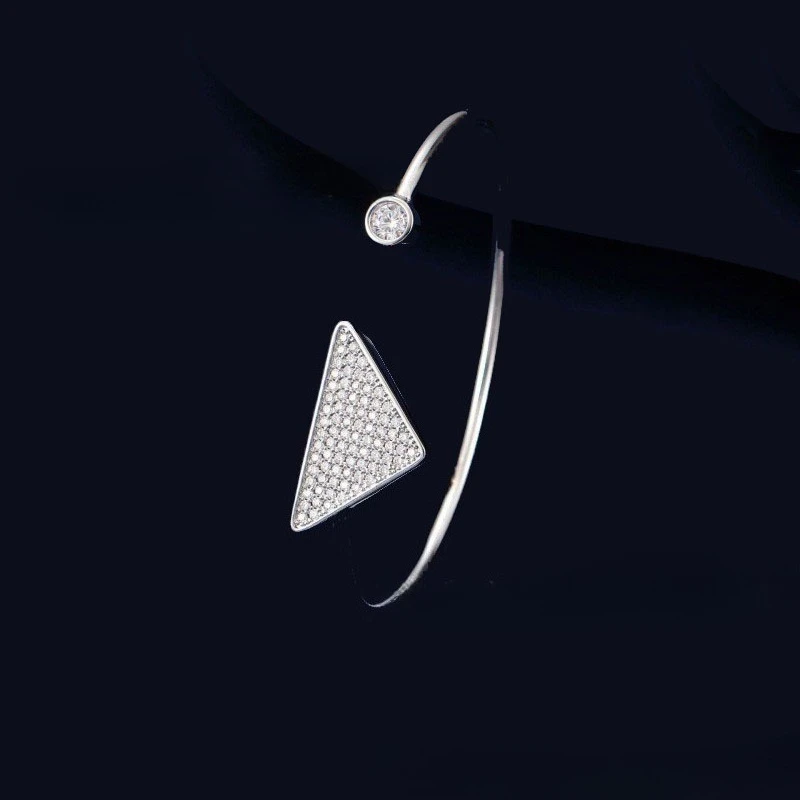 

Triangle Pendant Wristlet - European & American Bracelet, Unique Cool Versatile Niche Accessory