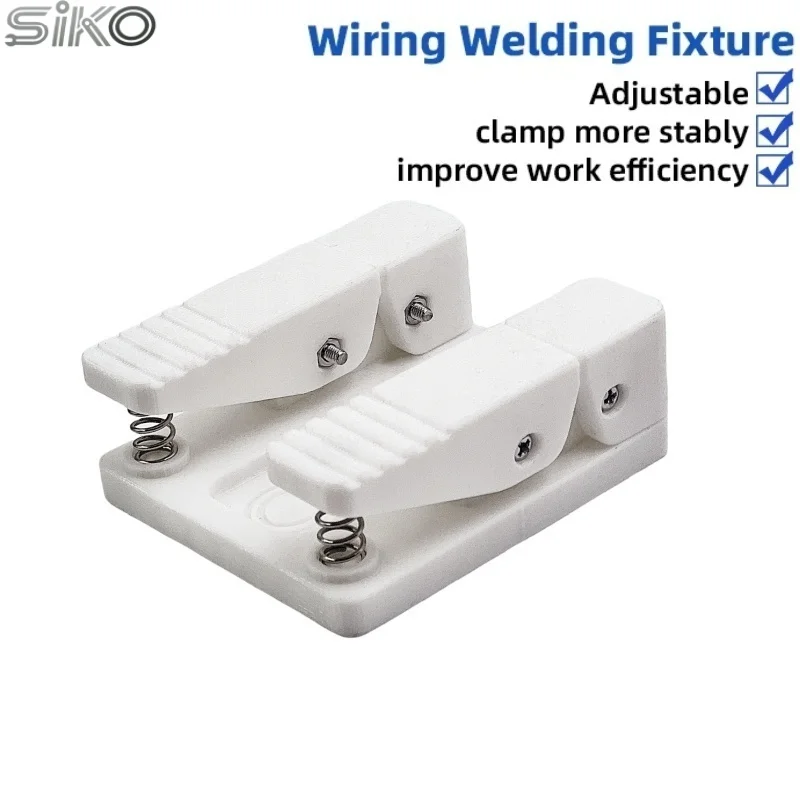 

SIKO Adjustable Welding Wire Fixture Spring Clamp with Textured Grips & Metal Springs Fits All Wire Diameters for Welding & DIY