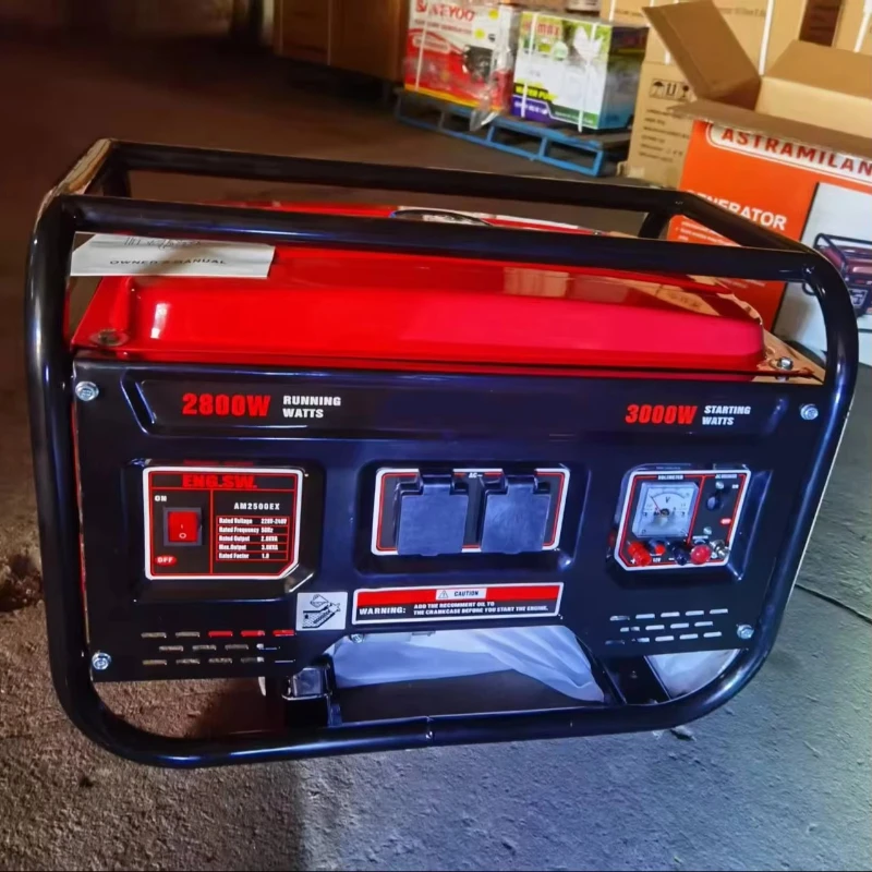 2500L 1.7KW Petrol Generator Aluminium Wire Single-Phase Recoil Start Petrol Generator Emergency Petrol Generator