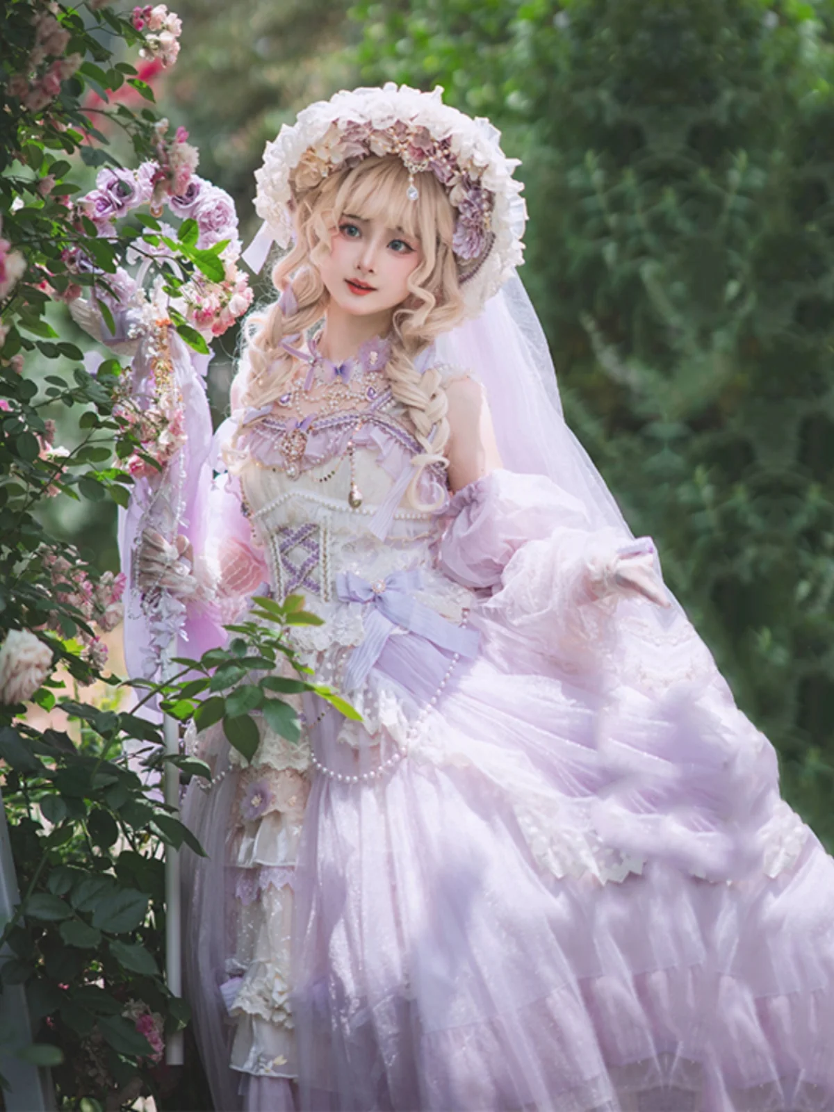 Lolita Style Niche Designer Flower Wedding Dress Dress