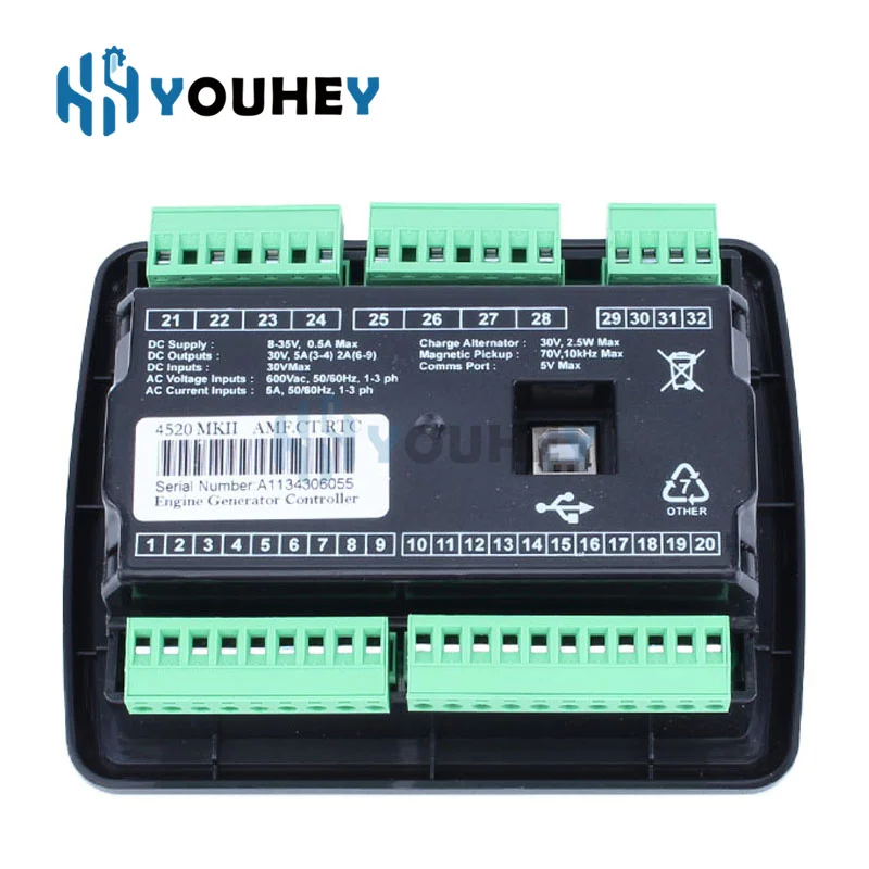 DSE4520 MKII DSE4510 AMF وحدة تحكم مولد الديزل لوحة التحكم في انقطاع التيار الكهربائي التلقائي DSE 4520 4510 نسخة #5