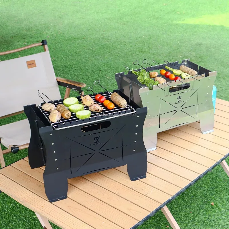 Tabletop  Fire Pit Folding Portable Propane Fire Pit Outdoor Camping BBQ Fire Pit