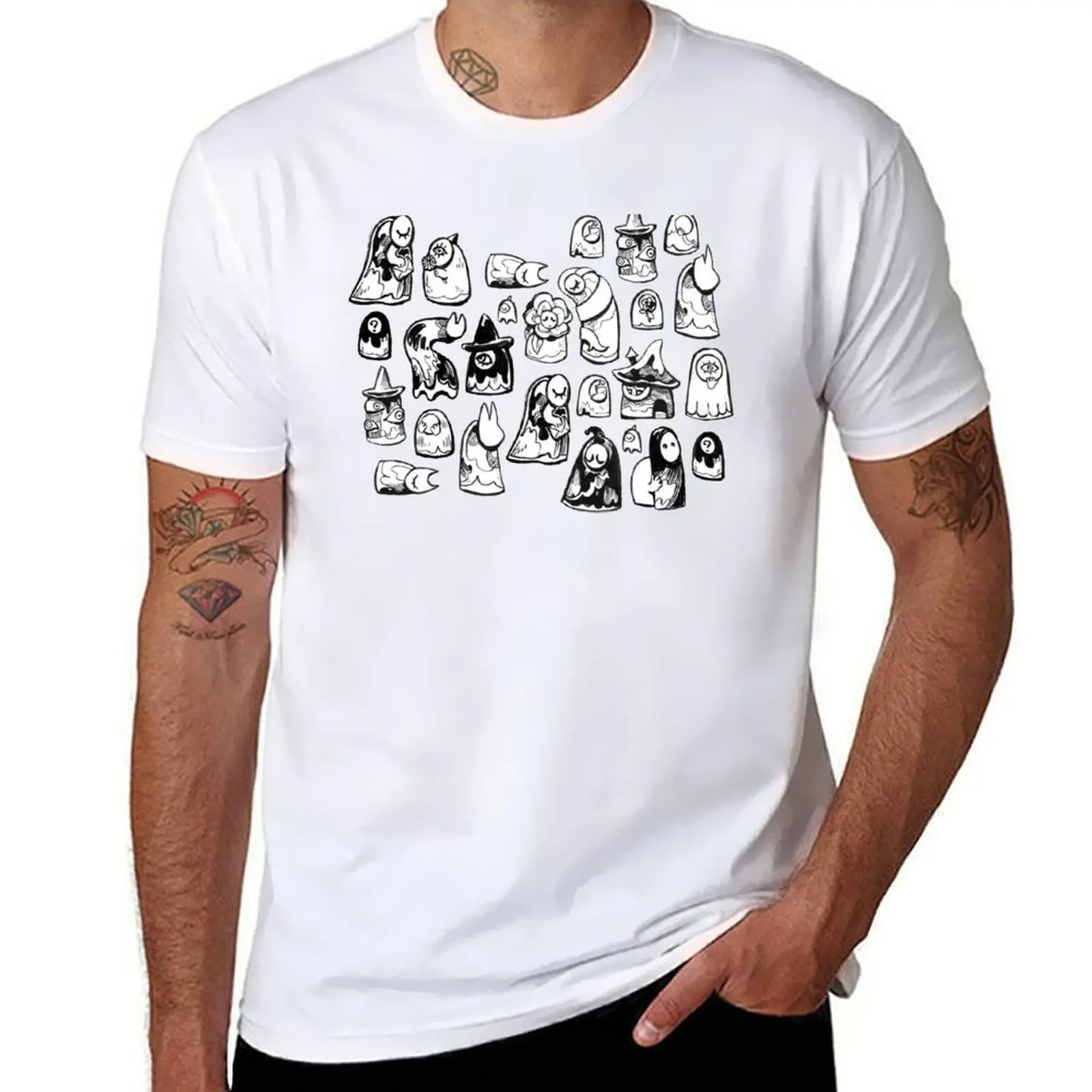 

Clayfellows Ink Pattern (cropped) T-Shirt t shirt man cotton funny t shirts cotton T-Shirt