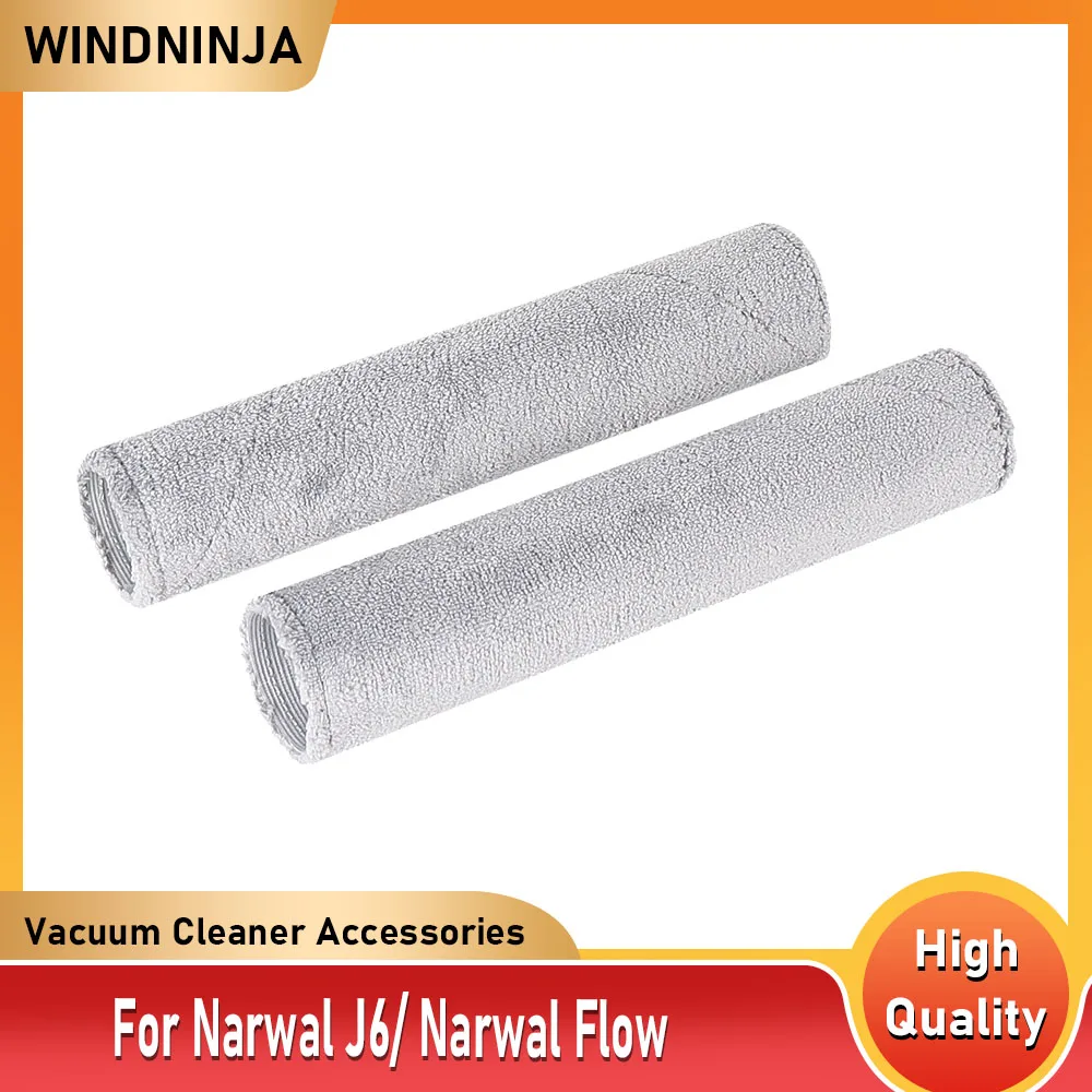 Roller Brush and Mop Cloth For Narwal Flow For Narwal J6 Robot Vacuum Cleaner Mop Track Mop Cloth For Floor Cleaning Spare Parts