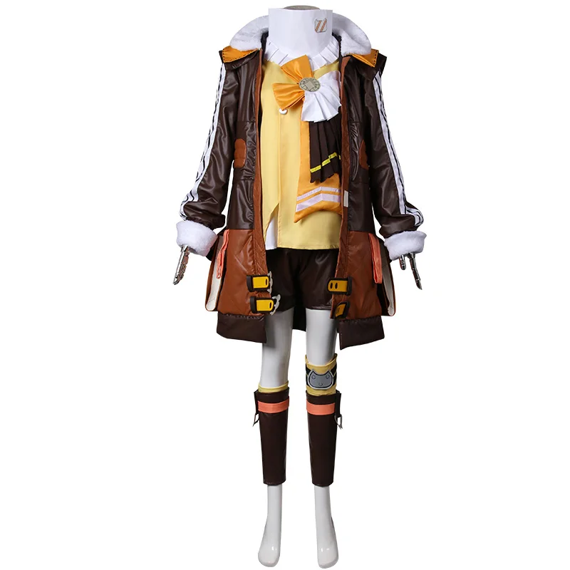 Nieuwe Haak Cosplay Kostuums Games Honkai: Star Rail Cosplay Pruik Kleding Bruin Geel Pak Halloween Carnaval Kostuums Schattige Set