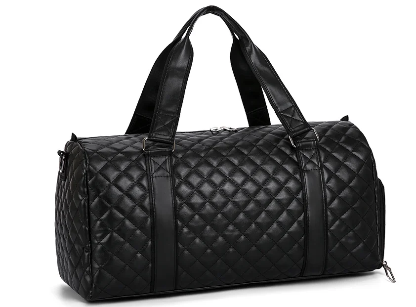 

Women Stylish Pu Leather Travel Bag for Short Business Trips Women PU Handbag with Shoulder Strap Travel Luggage Duffle Bags