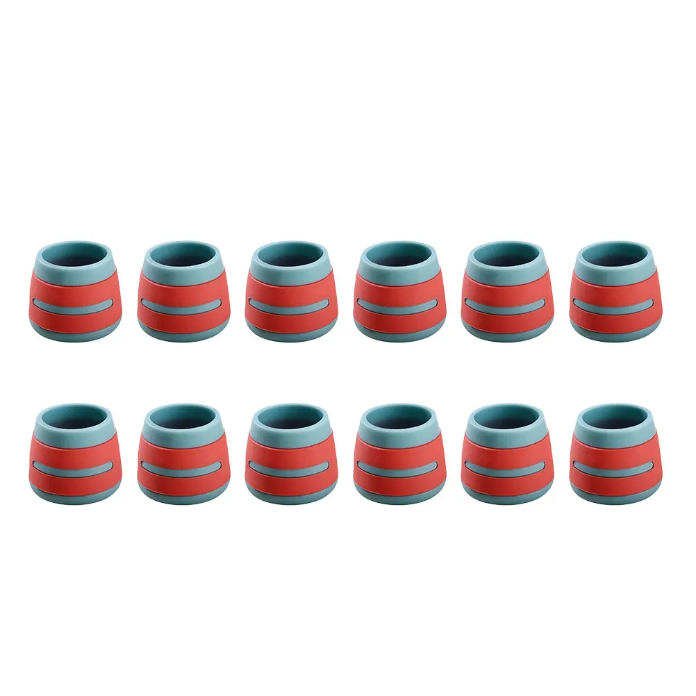 

12pcs Silicone Furniture Feet Caps Non Table Legs Sleeves Chair Leg Covers Floor Protectors Home Bedroom Fits Hard Floors
