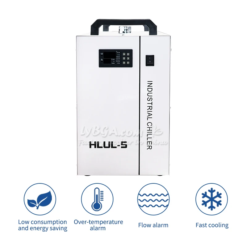 

LY HLFL-5 UV Laser Chiller System for Marking - 6L Tank, 15m Max Head, 8/10/12 Coupler, 220V 110V Optional