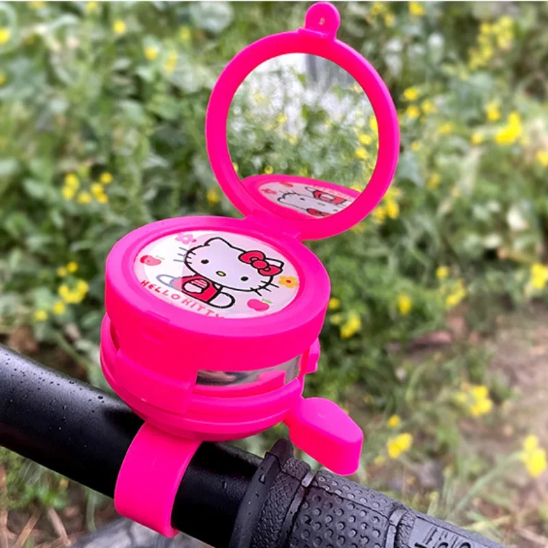 Sanrio Hello Kitty Bicycle Bell MTB Bikes Handlebar Metal Ring  Cartoon Anime Bells Warning  Alarm Kids Cycling Accessories Gift