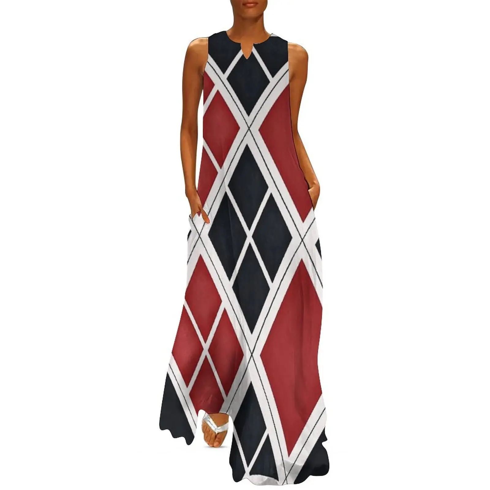 

Harle Quin Pattern Long Dress women party dresses birthday dress for women luxury 2025 Dress women chic and elegant woman