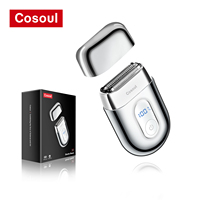 Cosoul Shaver for Men Portable Electric Shaver Small Mini Razor 3 Blades 900mAh High Capacity Battery Travel Lock Design