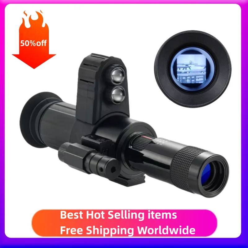 

Night Vision Sight for Hunting Aiming IR Night Vision Device Long Range Monocular Telescope Night Scope Calimator Goggles Rifle