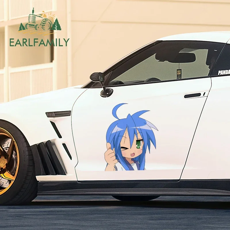 

EARLFAMILY 43 см x 35,4 см для аниме Peek Fun, защитные наклейки на дверь автомобиля, водостойкая наклейка, автокондиционер, окклюзия, царапины