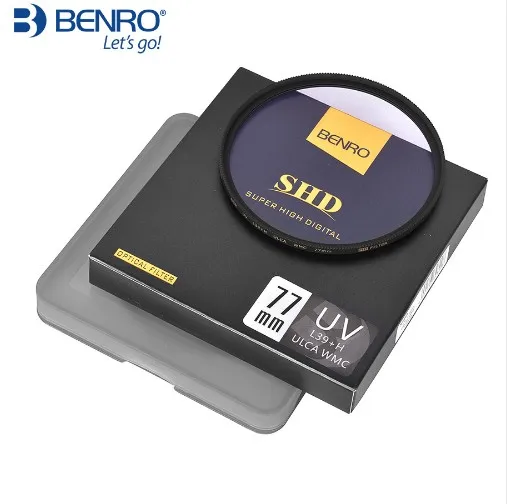 

Benro WMC SHD UV L39 + H ULCA 37/ 39/40.5/43/46/49/52/55/58/62/67/72/77/82/95/105 Waterdichte Ultraviolet UV Filter