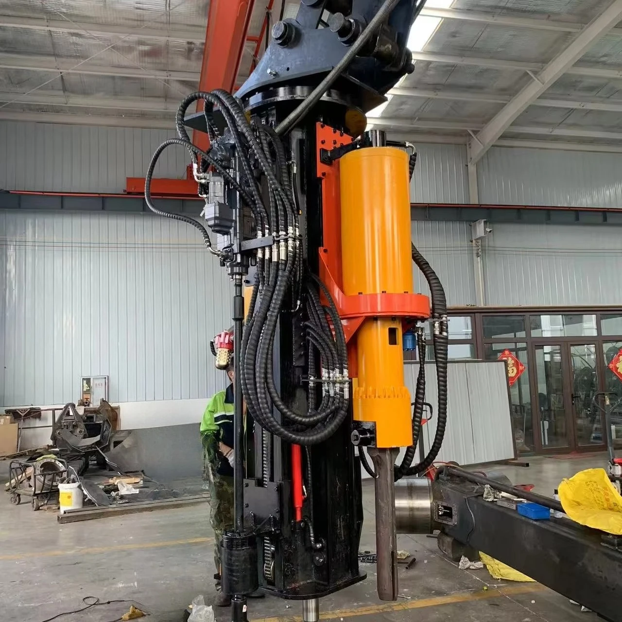 All-in-One Hydraulic Drilling and Cracking Machine, Excavator Mounted Attachment for Rock and Concrete Demolition