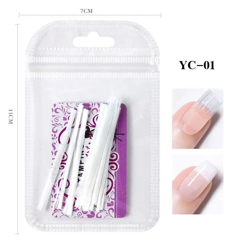 Cross Border Nail Extension Fiber Paperless Nail Enhancement Glass Extension Fiber Nail Rapid Extension