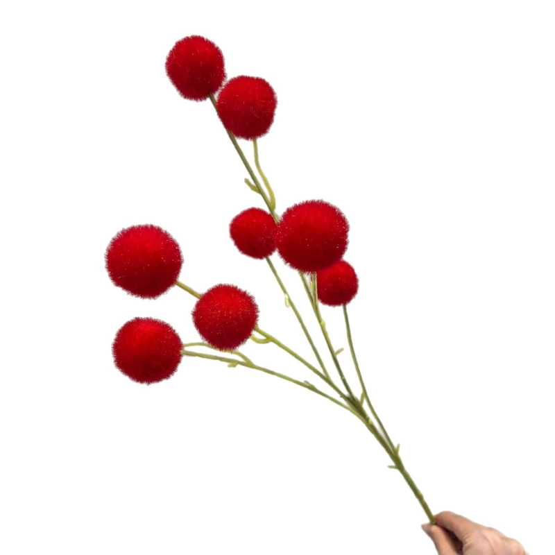 

LTT simulation 9 hairballs bouquet flocking wedding dress up arrangement fake flower photography props